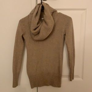Cashmere cowl neck sweater. Great for fall.